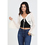 Angie Angie Bell Sleeve Front Tie Crop Cardigan (XHQ87)