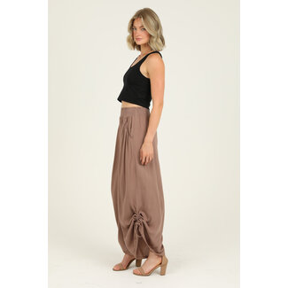 Angie Angie Cinched Side Leg Wide Pants (B3710)