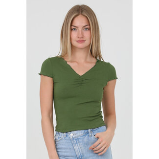 Angie Angie Cinched Vneck tee (X2DN1)