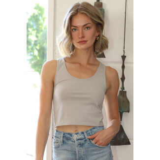 Angie Angie Cotton Spandex Knit Tank Top (X2DQ2)