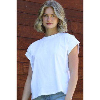 Angie Angie High Neck Oversized Sleeveless Top (X2DT2)