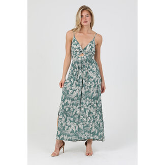 Angie Angie Keyhole Maxi Dress With Slit (F4B48)