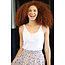 Angie Angie Lace Trim Rib Knit Tank W.Buttons (X2AG9)
