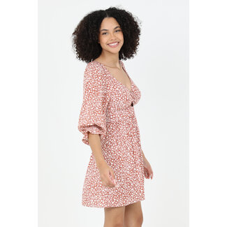 Angie Angie Long Sleeve Key Hole Dress (C4494)