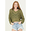 Angie Angie Open Knit Pullover V-Neck (XHS52)
