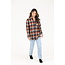 Angie Angie Plaid Flannel Fringe Hem (B2U78)