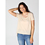 Angie Angie Scoop Neck Shirt  Raw Hem (X2AG4)