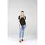 Angie Angie Scoop Neck Shirt  Raw Hem (X2AG4)