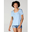 Angie Angie Scoop Neck Shirt  Raw Hem (X2AG4)