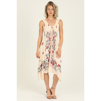 Angie Angie Smocked Scarf Dress (F4L20)