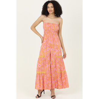 Angie Angie Smocked Tube Top Jumpsuit (Q5Y44)