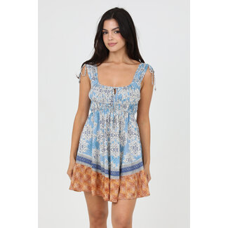 Angie Angie Tie Shoulder Short Dress (F4K25)