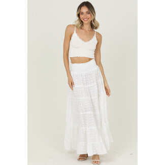 Angie Angie Tiered Skirt w/Smocked Waist (26P57)