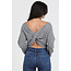 Angie Angie Twist Front Pullover Sweater (XHR32)