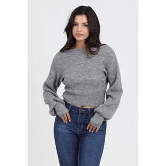 Angie Angie Twist Front Pullover Sweater (XHR32)