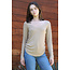 Angie Angie U-Neck Long Sleeve Tunic Top (X2DZ3)