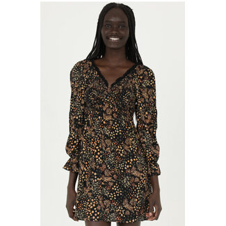 Angie Angie V Neck Longslv Short Dress (F4H77)