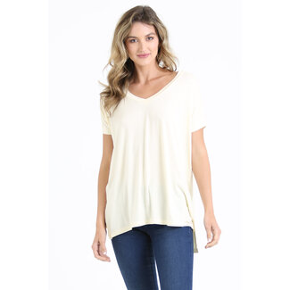 Angie Angie V-Neck Over-Sized Knit Top (X2K05)