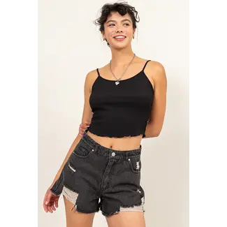 Double Zero Double Zero crop knit top (DZ24C836)