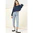Double Zero Double Zero Long Sleeve Cropped Knit Tee (DZ21F917)