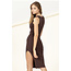 Double Zero Double Zero Ribbed Dress With Slit (DZ22E373)
