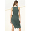 Double Zero Double Zero Ribbed Dress With Slit (DZ22E373)