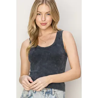 Double Zero Hyfve Seamless Scoop Neck Thick Strap Tank (HF24E679)