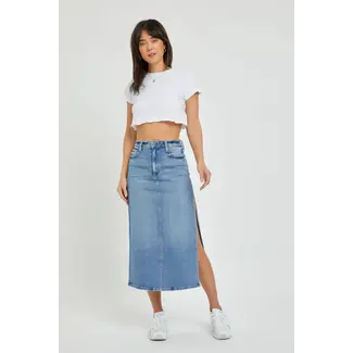 Hidden HIDDEN 31" IN Peyton Midi Skirt with Side Slit (HD5122)