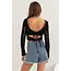 HYFVE HYFVE Back Tie Lightweight Sweater Top (HF24C064)
