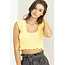 HYFVE Hyfve SS Ruched Crop Top (HF23A959)
