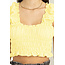 HYFVE Hyfve SS Ruched Crop Top (HF23A959)