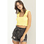 HYFVE Hyfve SS Ruched Crop Top (HF23A959)