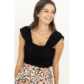 HYFVE Hyfve SS Ruched Crop Top (HF23A959)