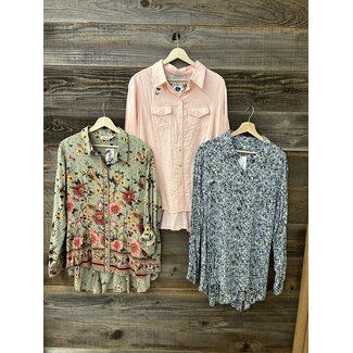 In Three’s Button Up Beauties Tops