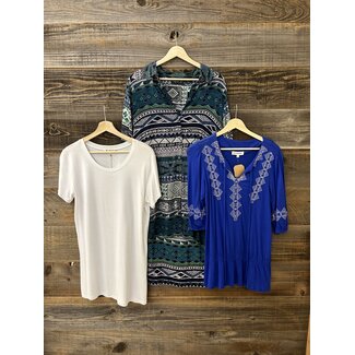 In Three’s Clouds, Grass, & Water Tops