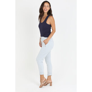 Nostalgia Nostalgia Pull on Tie Front Zipper Pocket Jogger (NP746)