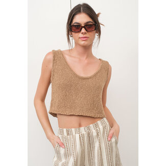 Pretty Garbage Boucle Knit Tank (PST1080)