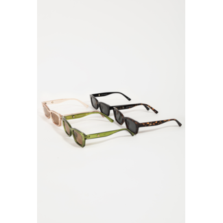 Fame Acetate Rectangle Sunglasses (7990)